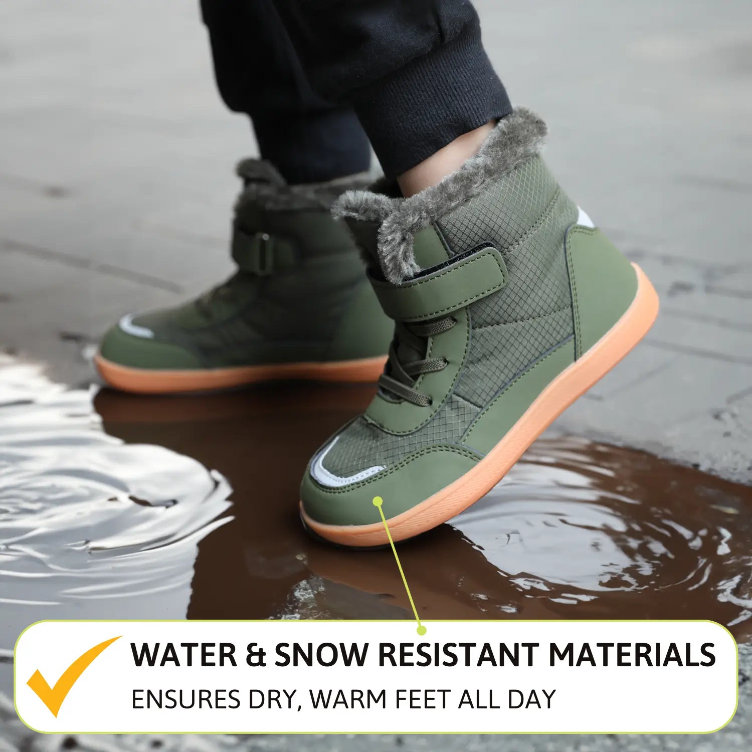 Frostline Kids - Warm & water-repellent kids barefoot shoes (1.5 - 9 Years) (1+1 FREE)