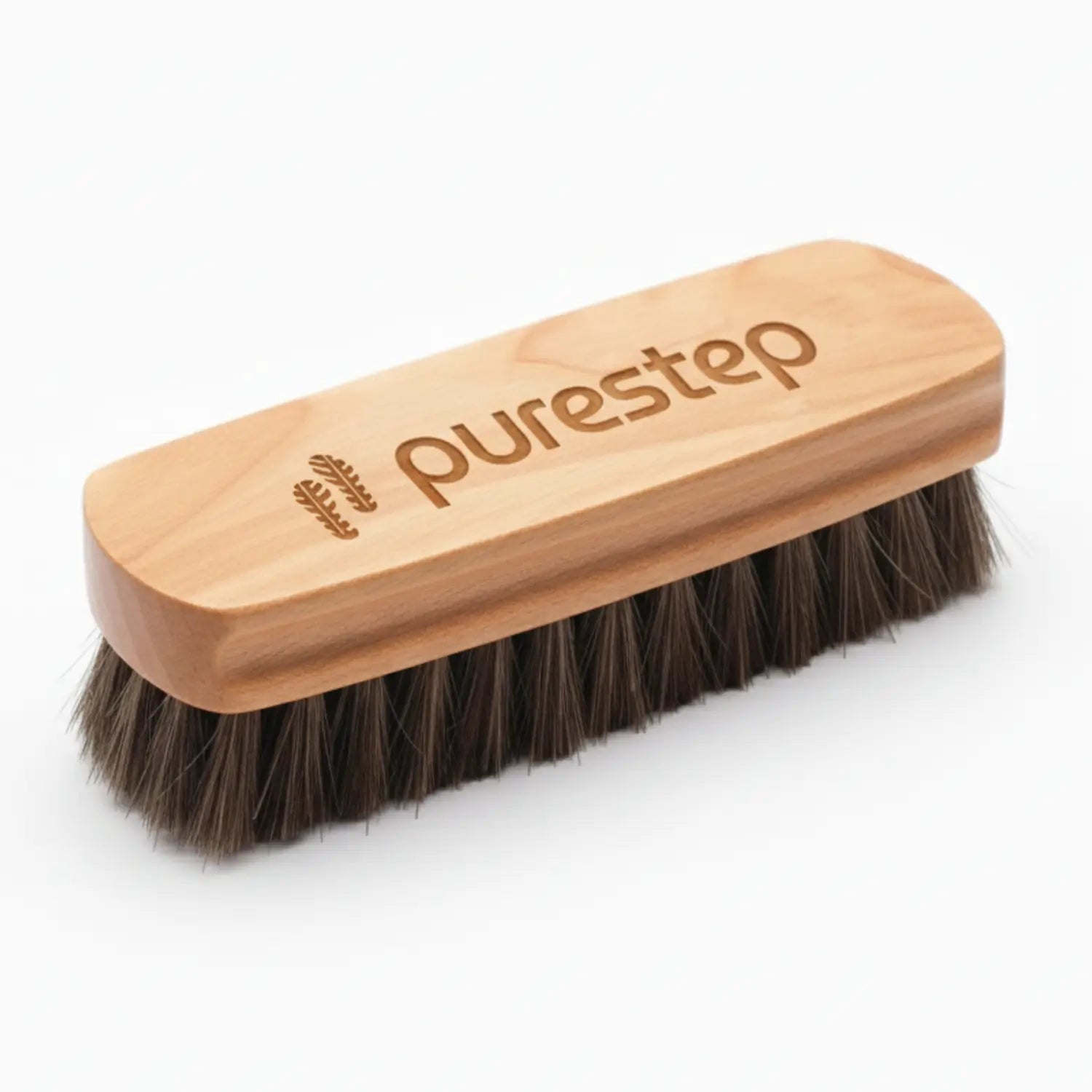 Natural Bristle Shoe Brush – Gentle Dirt Removal, No Scratches
