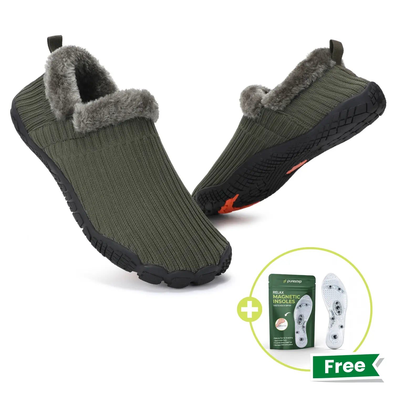 Hommies™ – Cosy Fleece-Lined Barefoot Slippers with Non-Slip Sole for Indoor & Outdoor Use (Unisex)