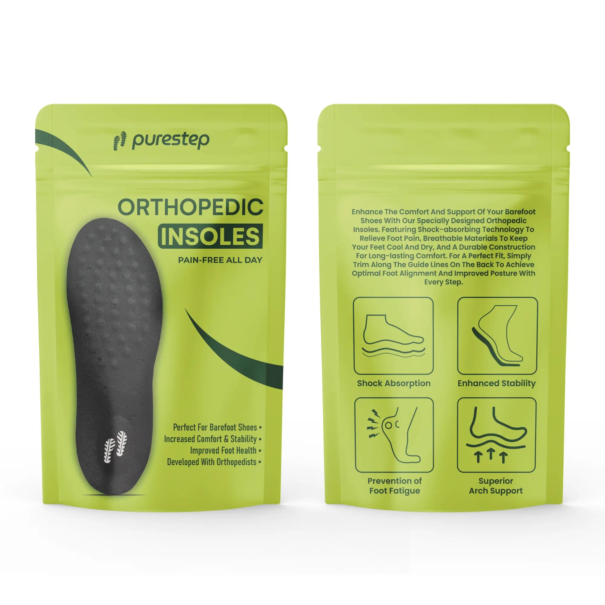 Orthopedic Insoles - Pain-relieving and Shock-absorbing soles