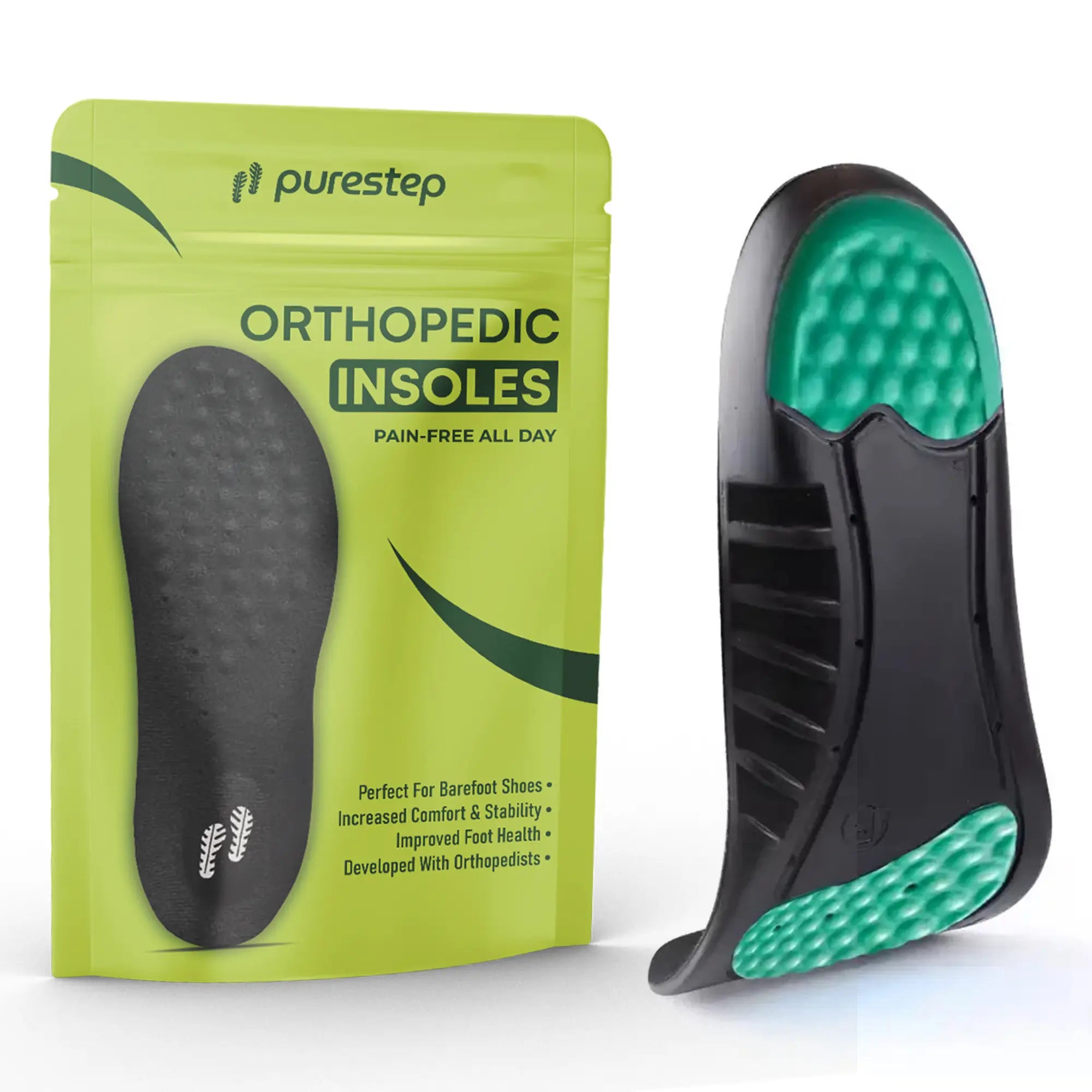 Purestep Orthopaedic Insoles Pain-relieving and Shock-absorbing