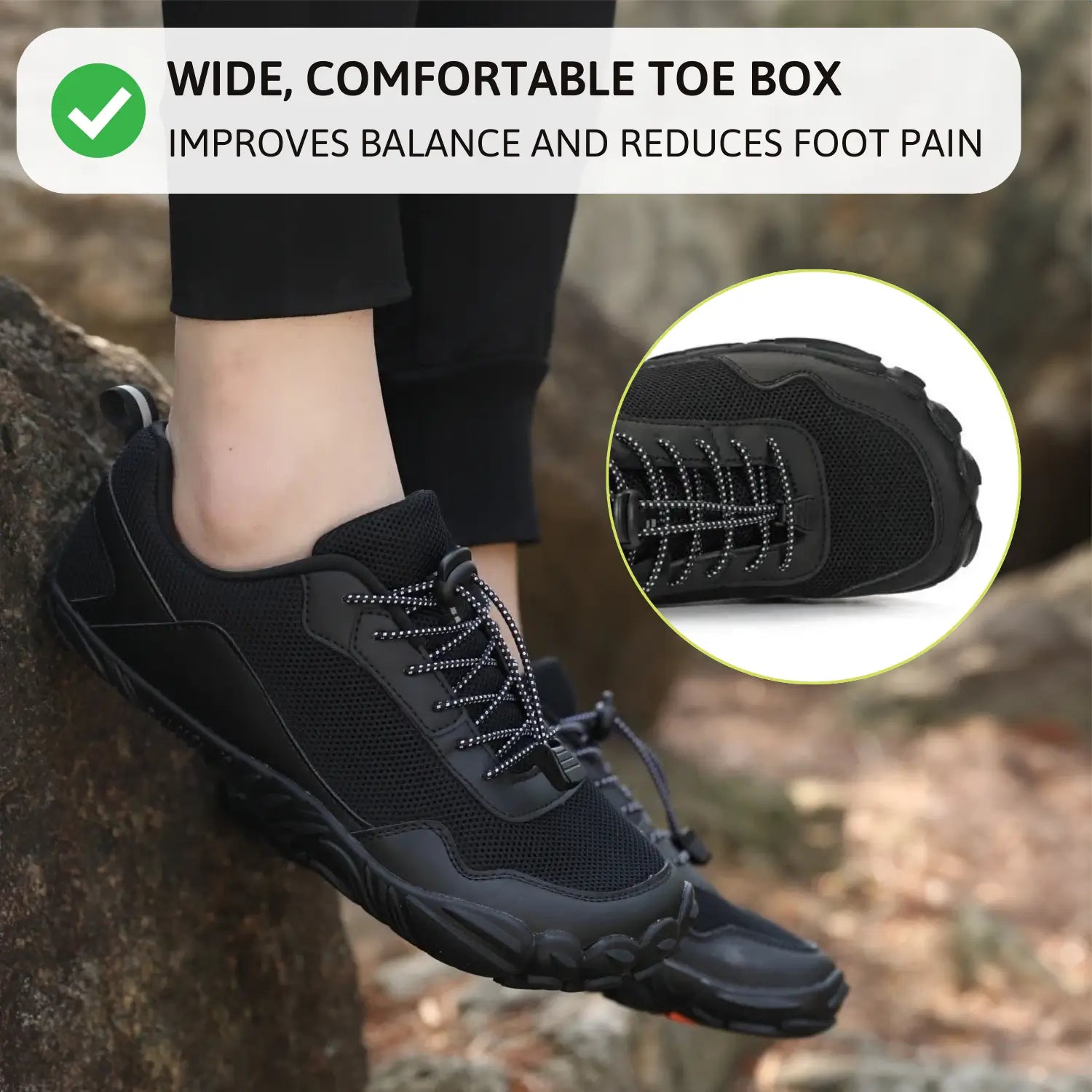 Hike Non Slip Autumn Barefoot Shoes Unisex