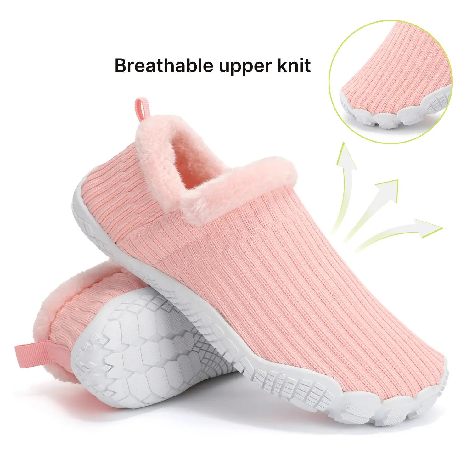 Hommies™ – Cosy Fleece-Lined Barefoot Slippers with Non-Slip Sole for Indoor & Outdoor Use (Unisex)