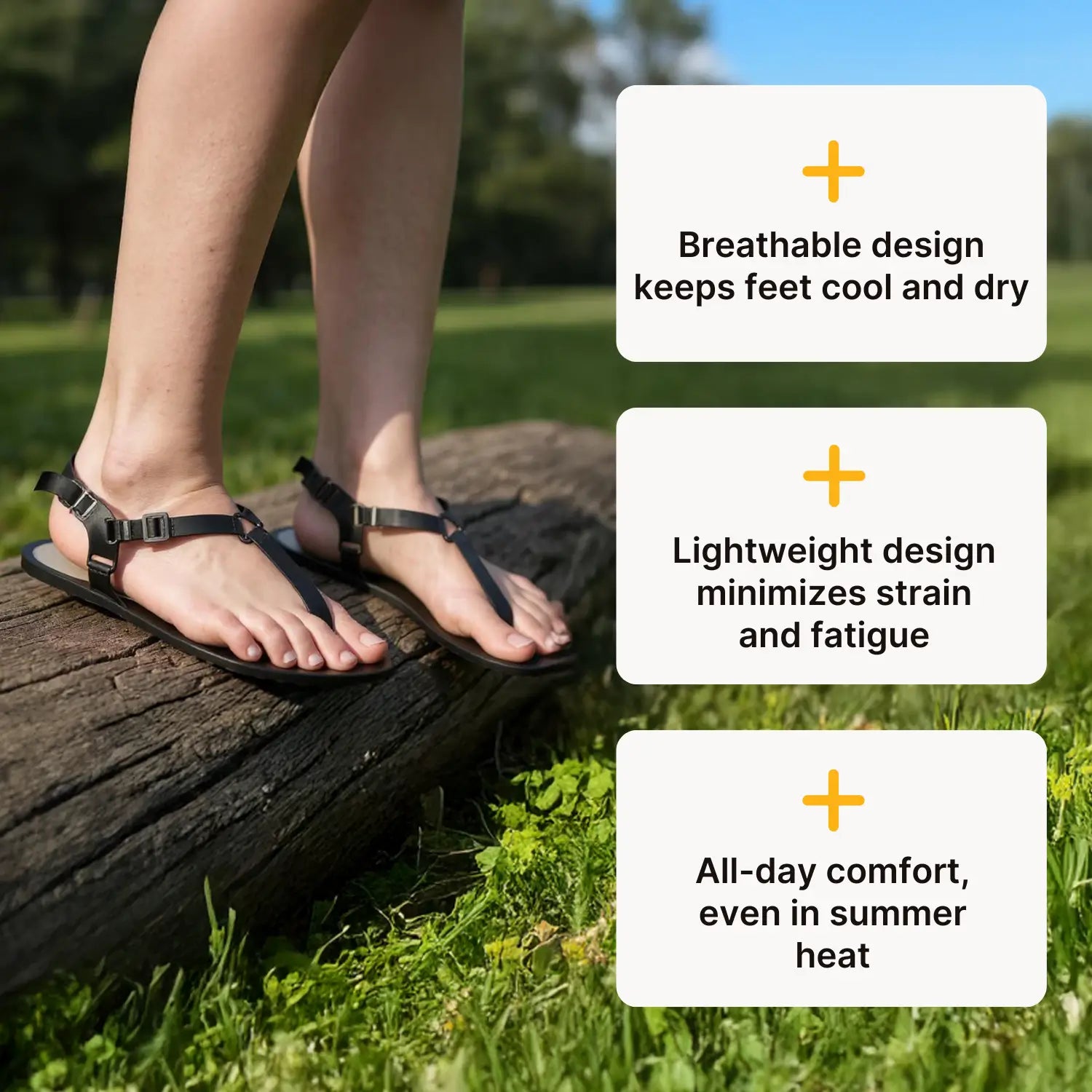 Breeze - Breathable & non-slip barefoot sandals (Unisex)