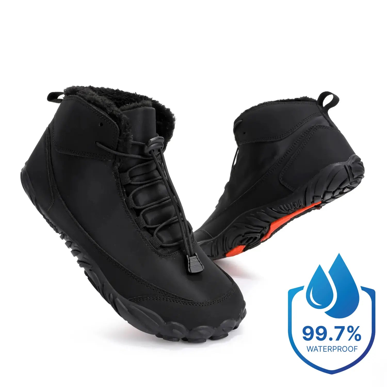 Polaris HydroTex™ – 99.7% Waterproof & Snowproof Winter Barefoot Shoes with Cosy Fleece Lining (Unisex)