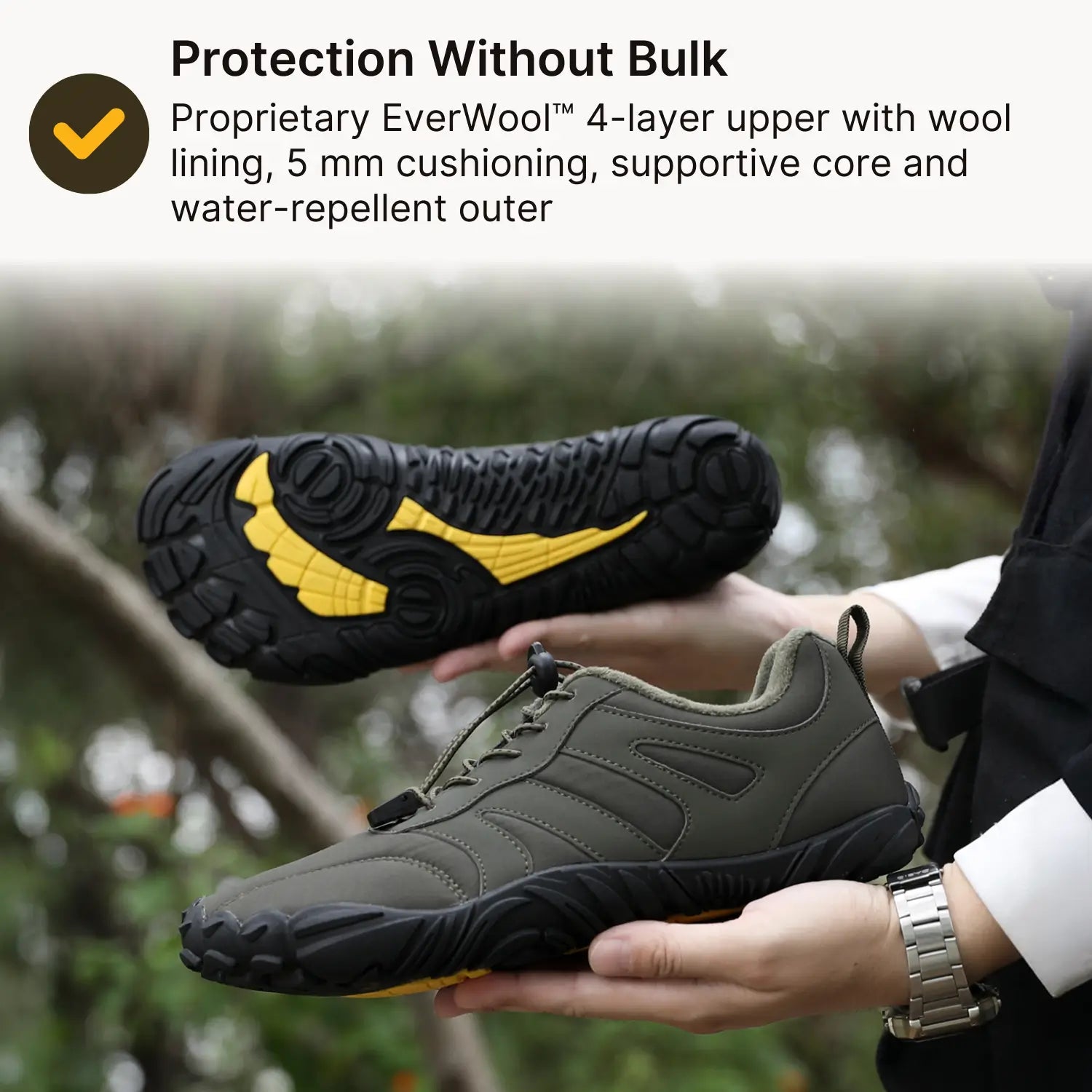 Everest Pro – Water-Resistant Autumn Barefoot Shoes with Durable Grip & Cozy Lining (Unisex)