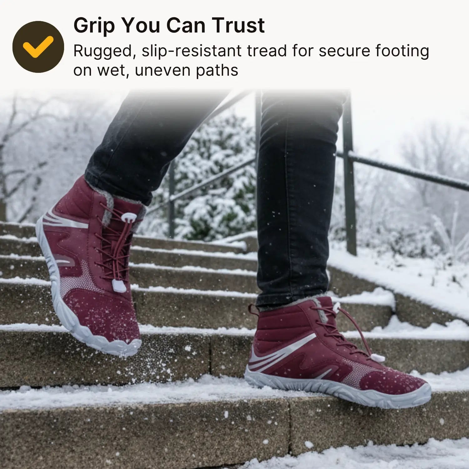 Nordic – Warm, Flexible & Water-Repellent Winter Barefoot Shoes (Unisex)