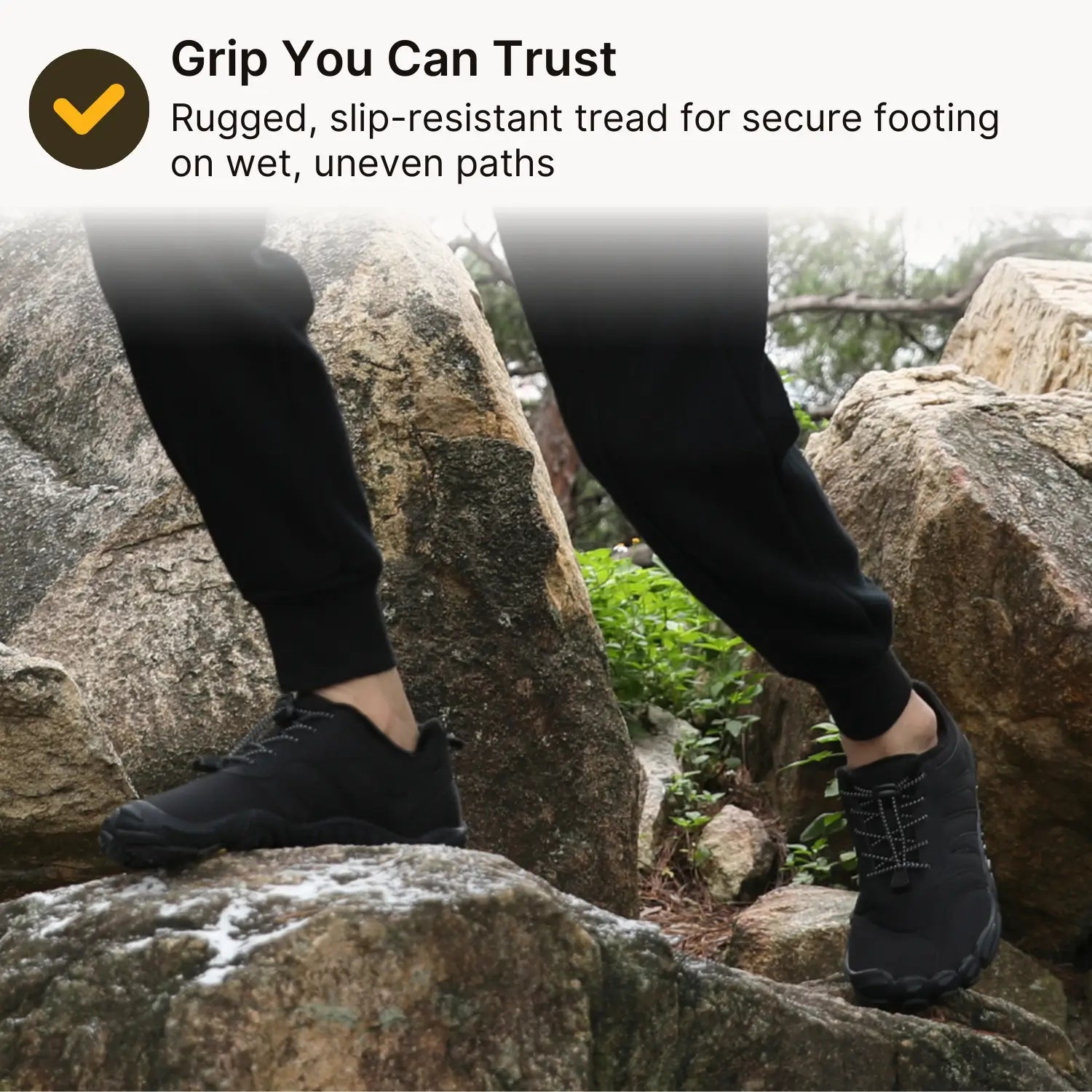 Everest Pro – Water-Resistant Autumn Barefoot Shoes with Durable Grip & Cozy Lining (Unisex)