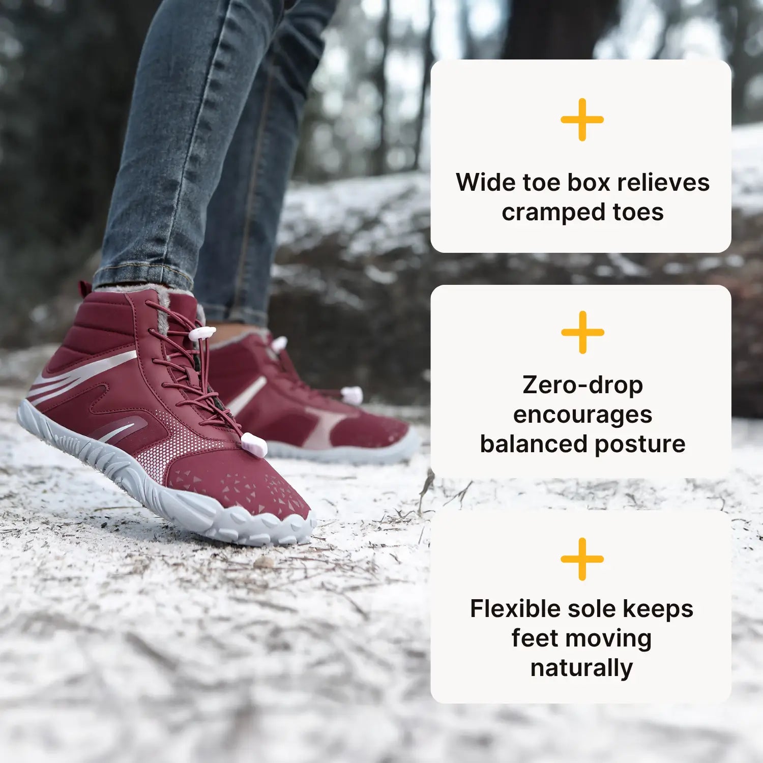 Nordic – Warm, Flexible & Water-Repellent Winter Barefoot Shoes (Unisex)