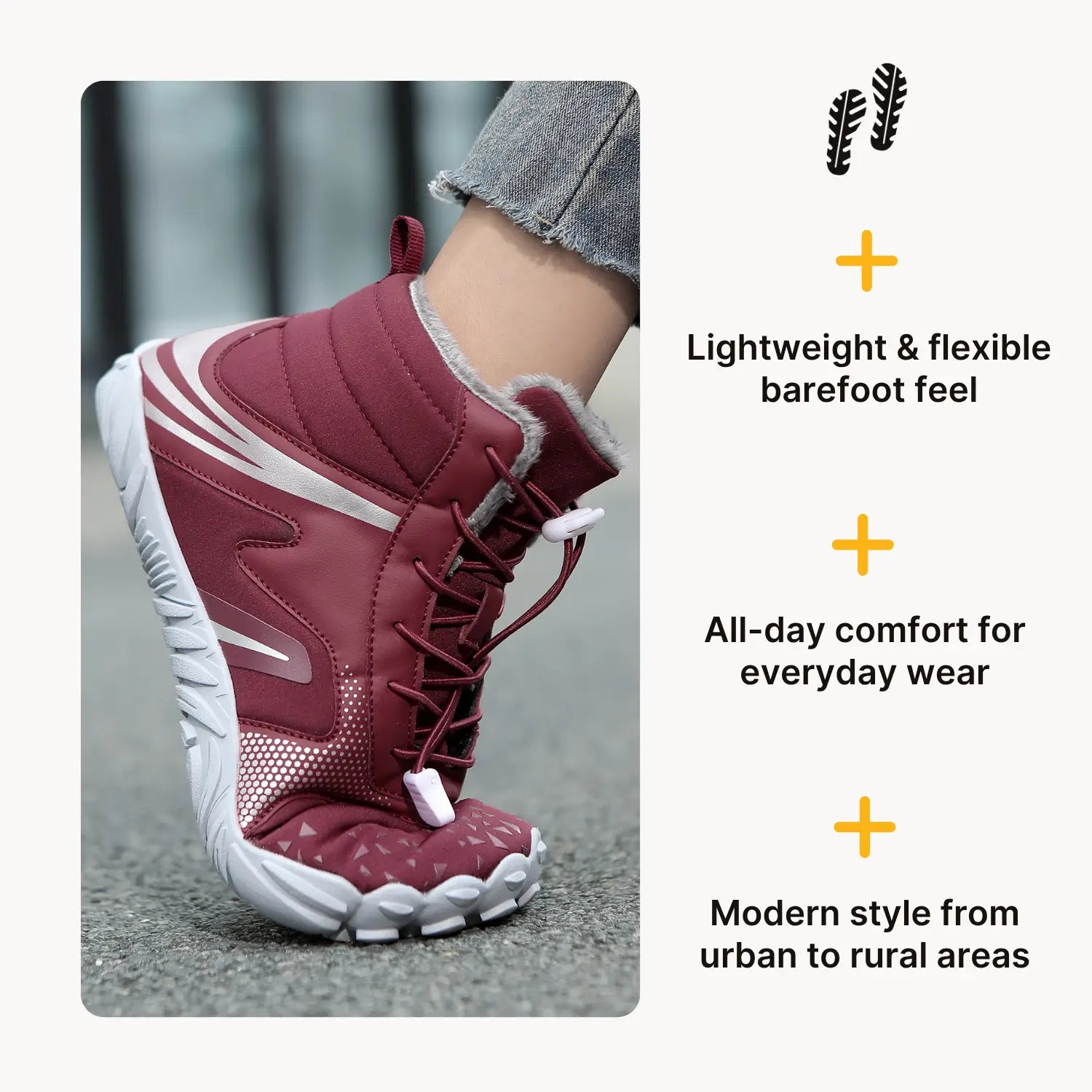 Nordic – Warm, Flexible & Water-Repellent Winter Barefoot Shoes (Unisex)