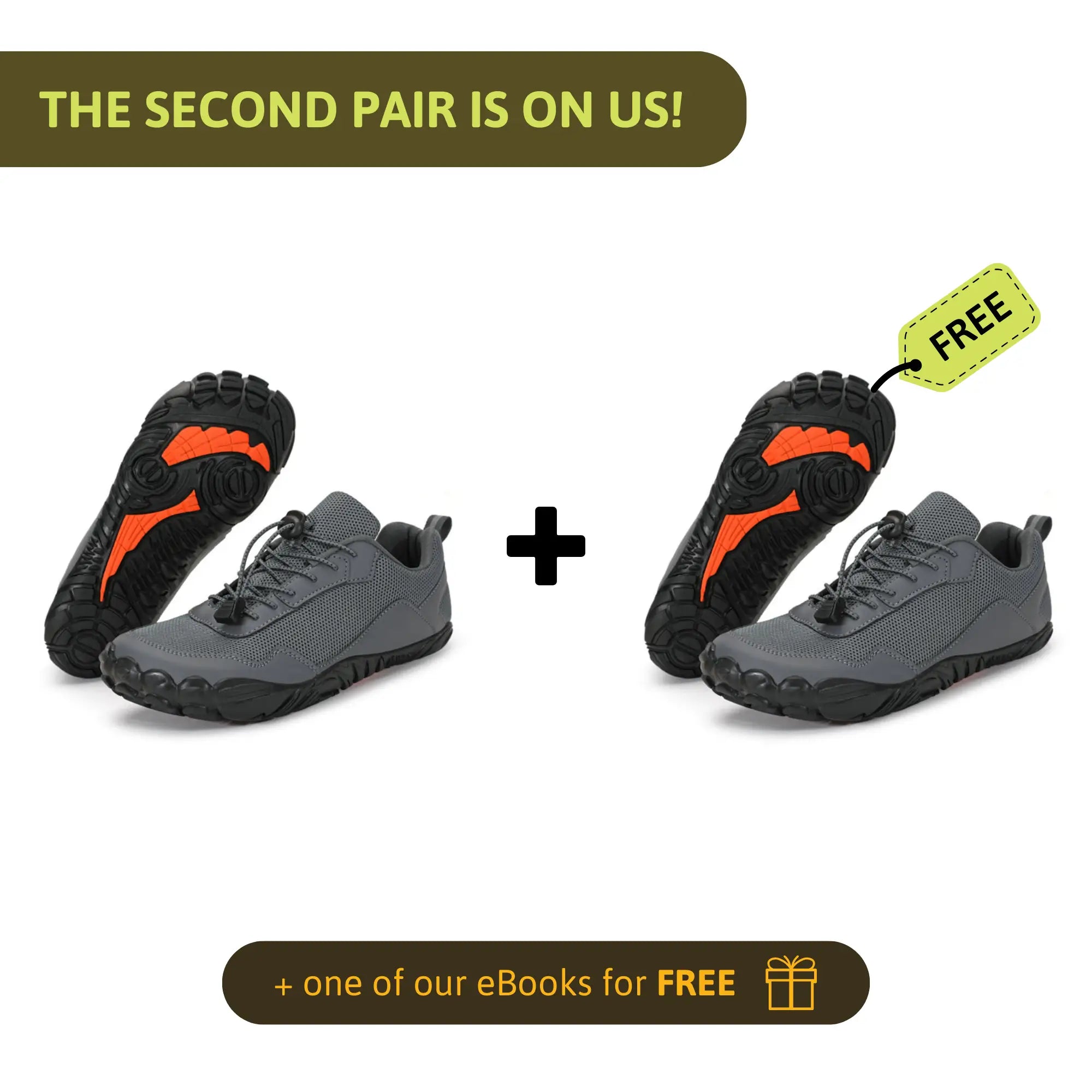 Purestep Hike - Healthy & non-slip barefoot shoes (1+1 FREE)