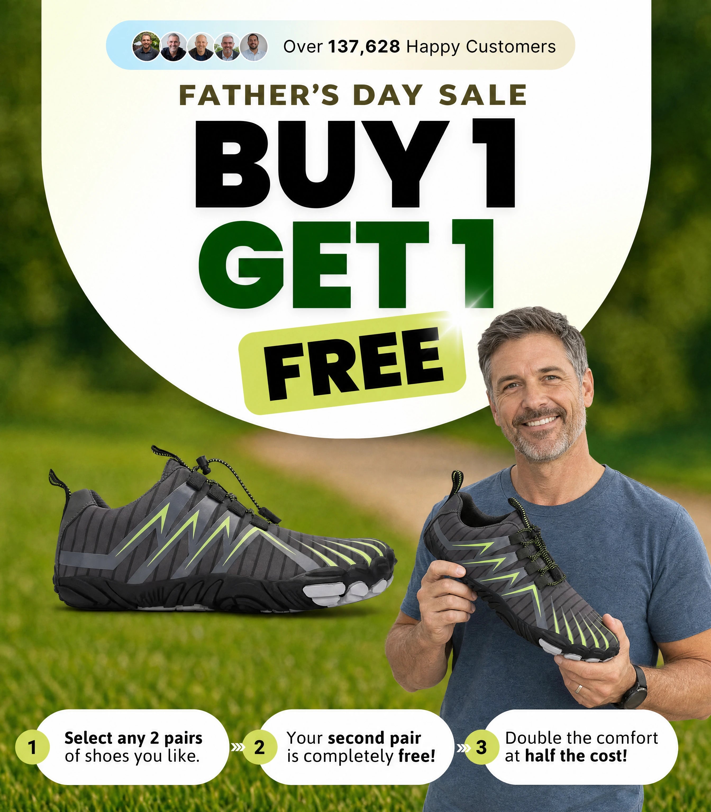 Purestep Father's Day Sale BOGO Mobile Banner