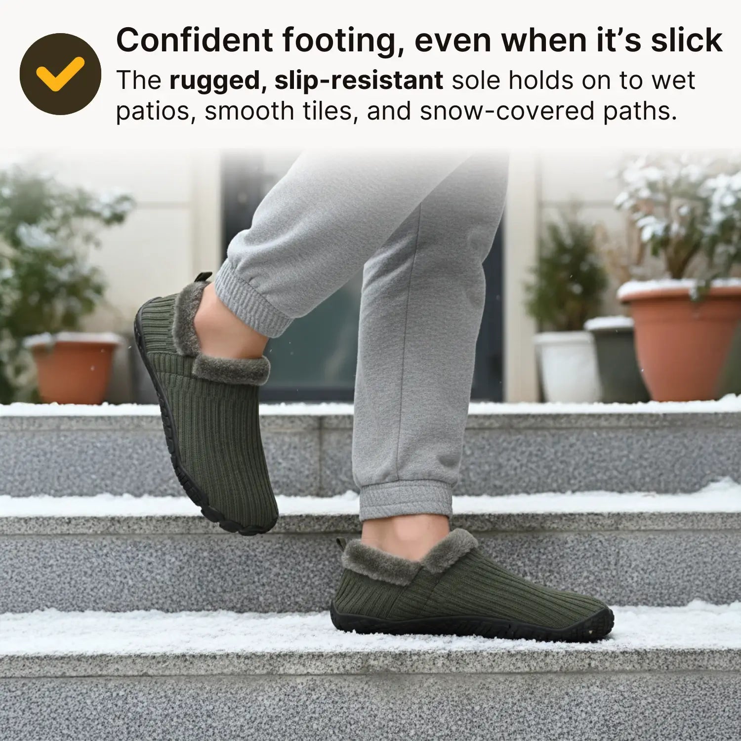 Hommies™ – Cosy Fleece-Lined Barefoot Slippers with Non-Slip Sole for Indoor & Outdoor Use (Unisex)