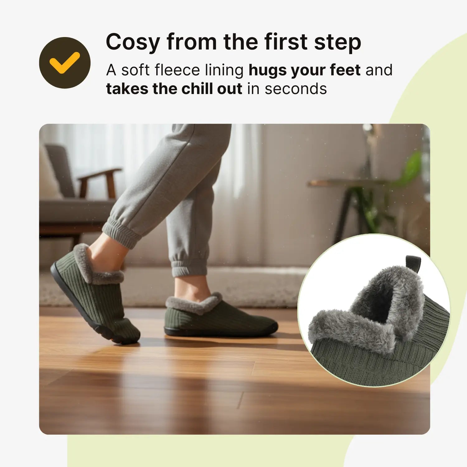 Hommies™ – Cosy Fleece-Lined Barefoot Slippers with Non-Slip Sole for Indoor & Outdoor Use (Unisex)