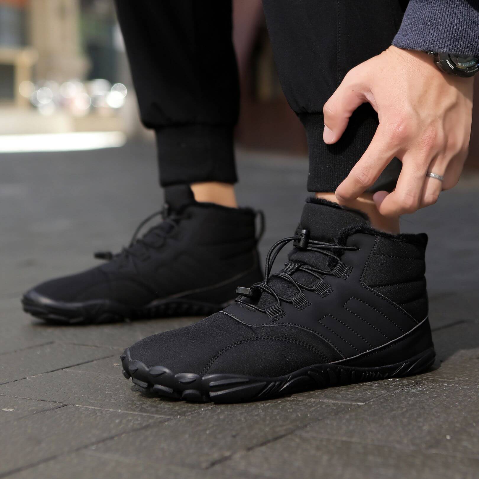 Black barefoot shoes clearance